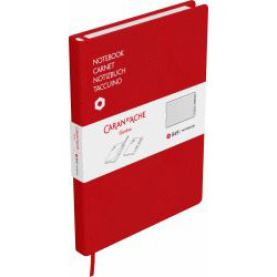 Agenda Caran dAche Canvas Cover A5 Red Lined - 190 pagini 100 g/mp