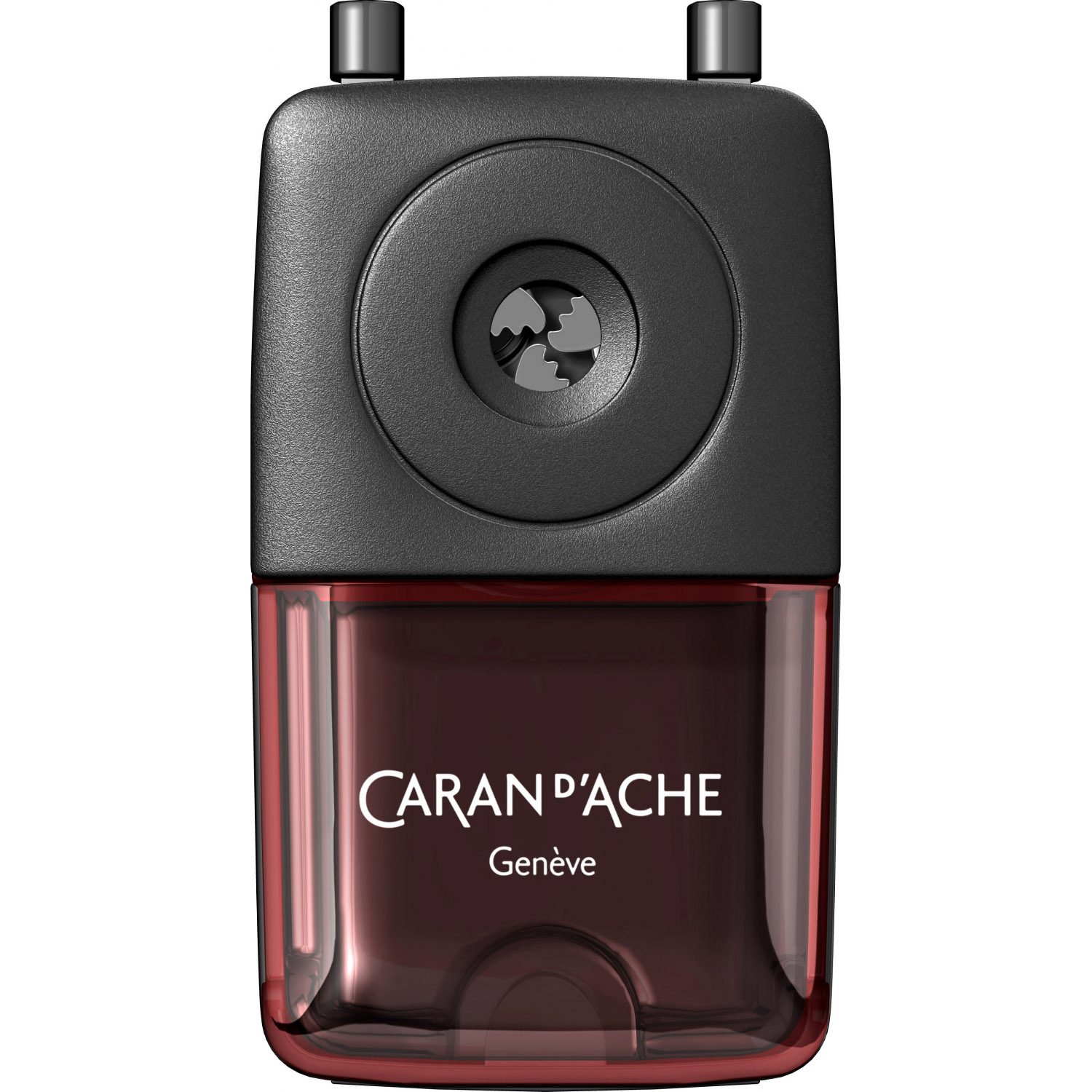 Imagine Produs Ascutitoare cu Cilindru si Manivela Caran dAche Plastic Sharpener Red