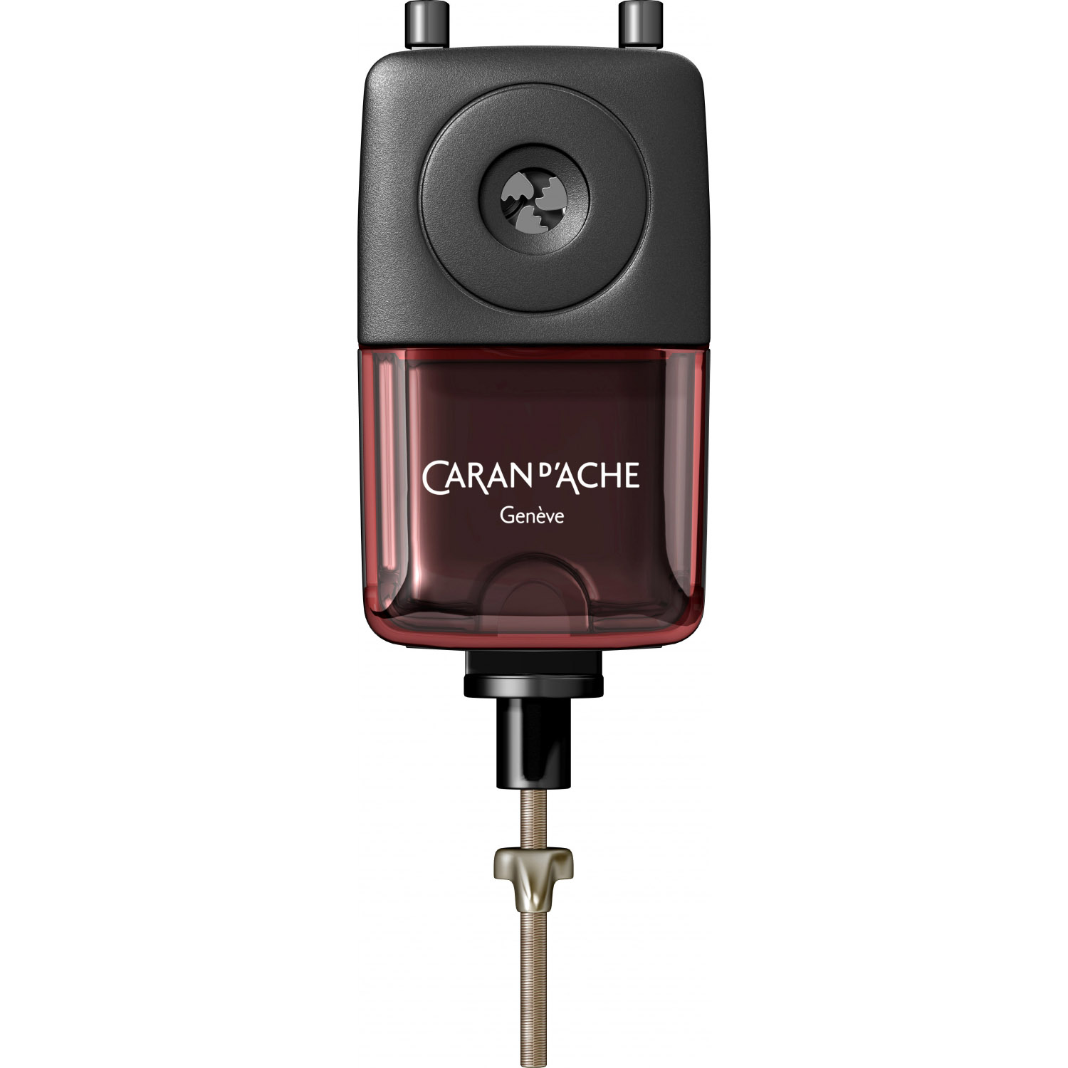 Imagine Produs Ascutitoare cu Cilindru si Manivela Caran dAche Plastic Sharpener Red