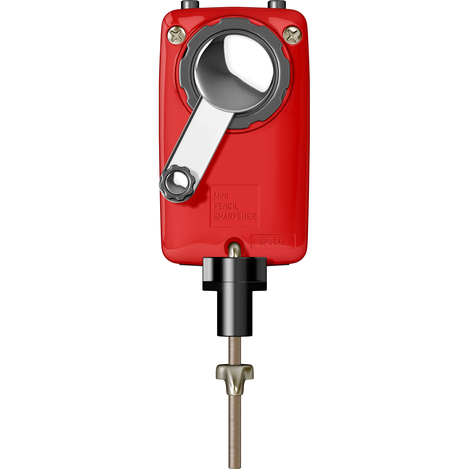 Imagine Produs Ascutitoare cu Cilindru si Manivela Caran dAche Plastic Sharpener Red