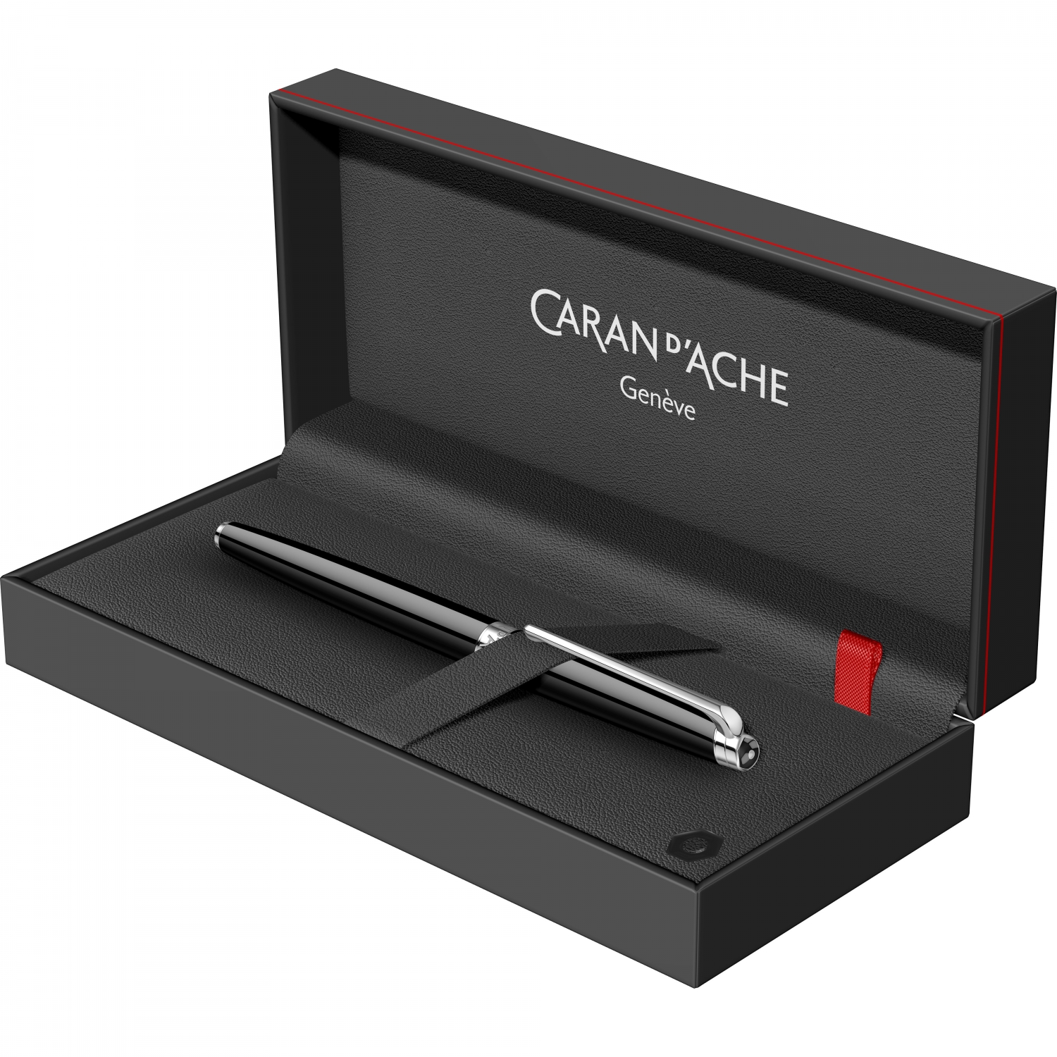 Imagine Produs Stilou Slim 18k Nib Caran dAche Leman Ebony Black SRT