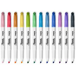 Set 12 Marker Coloring Chisel Sharpie S Note Assorted Colors