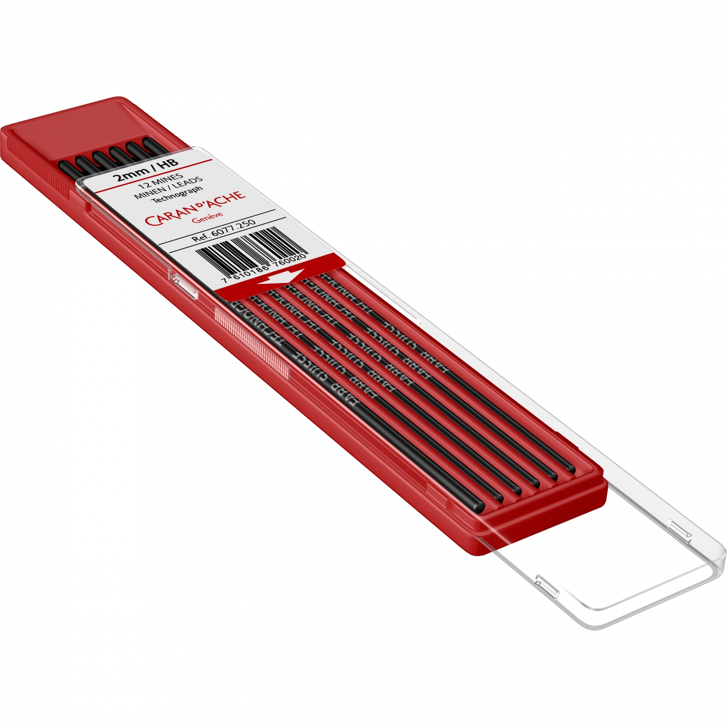 Imagine Produs Mina Creion Mecanic Caran dAche Techograph 2.0 HB - Etui 12 Buc