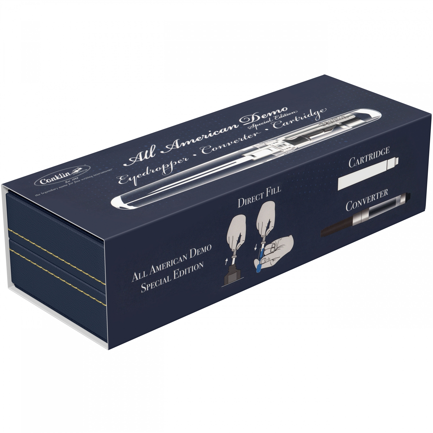 Imagine Produs Stilou Eyedropper Conklin All American SE Demo CT