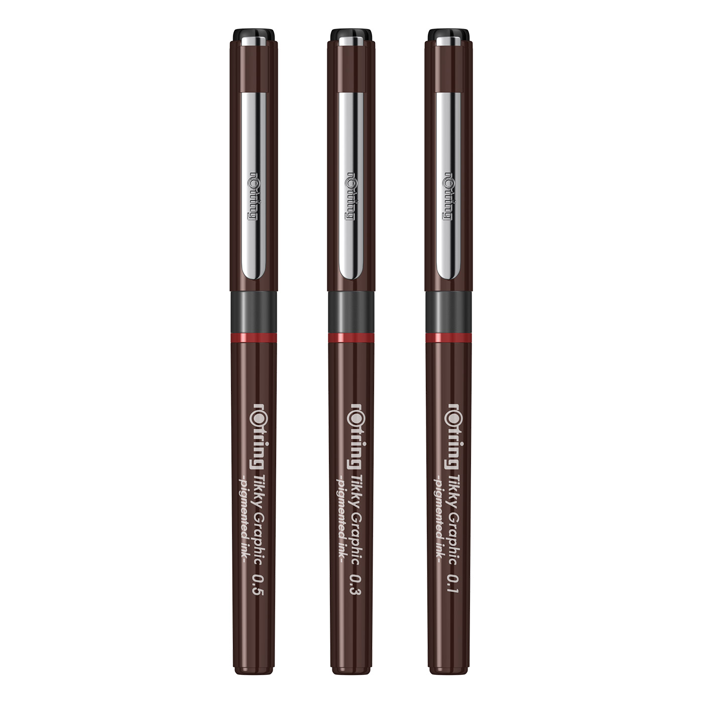 Imagine Produs Set 3 Linere calibrate cu tus Tikky Graphic 0.1- 0.3- 0.5 mm