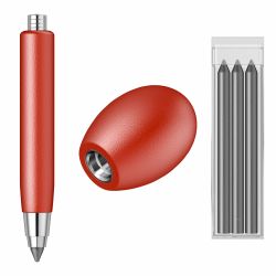 Creion Mecanic 5.6 Standardgrah Sketchpen Woody Red + Ascutitoare + Mine