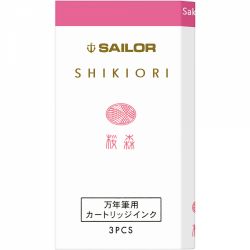 Set 3 Cartuse Standard Size Proprietar Sailor Shikiori Spring Sakuramori Pink