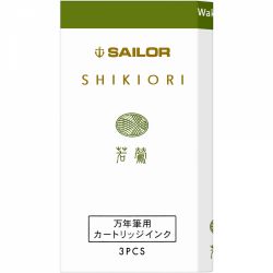 Set 3 Cartuse Standard Size Proprietar Sailor Shikiori Spring Wakauguisu Green