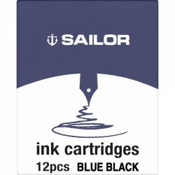 Set 12 Cartuse Standard Size Proprietar Sailor Basic Blue Black 