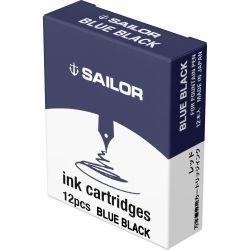 Set 12 Cartuse Standard Size Proprietar Sailor Basic Blue Black 