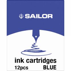 Set 12 Cartuse Standard Size Proprietar Sailor Basic Blue 