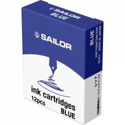Set 12 Cartuse Standard Size Proprietar Sailor Basic Blue 