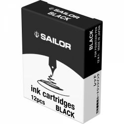 Set 12 Cartuse Standard Size Proprietar Sailor Basic Black 
