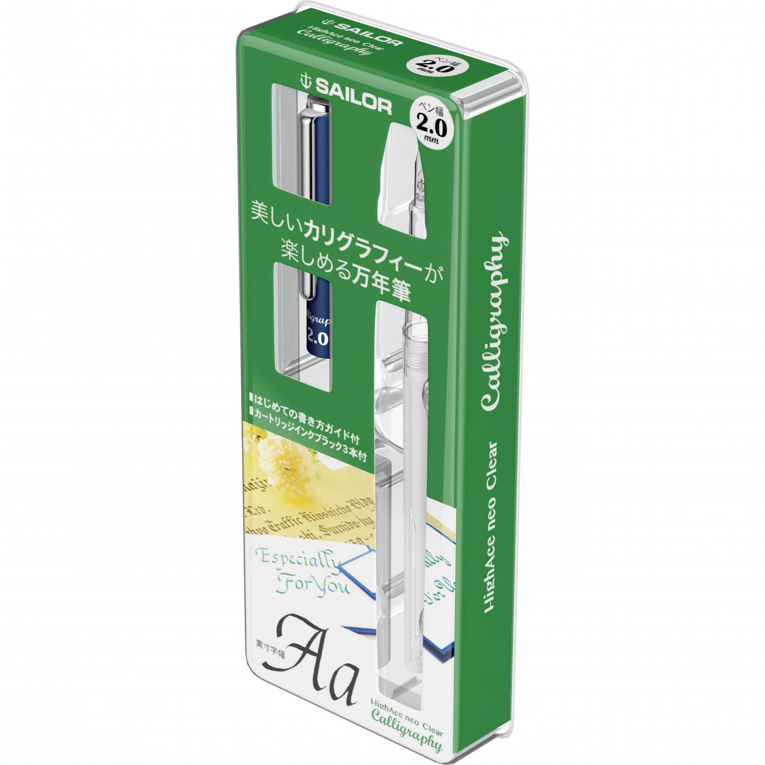 Imagine Produs Stilou Caligrafic Sailor Hi-Ace Neo Clear Calligraphy 2.0 mm