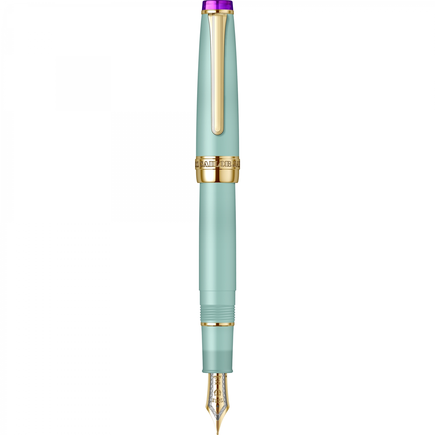 Imagine Produs Stilou Slim Size 21k Nib Sailor Professional Gear Sound Of Rain Spring Rain GT 0.4 MF Nib