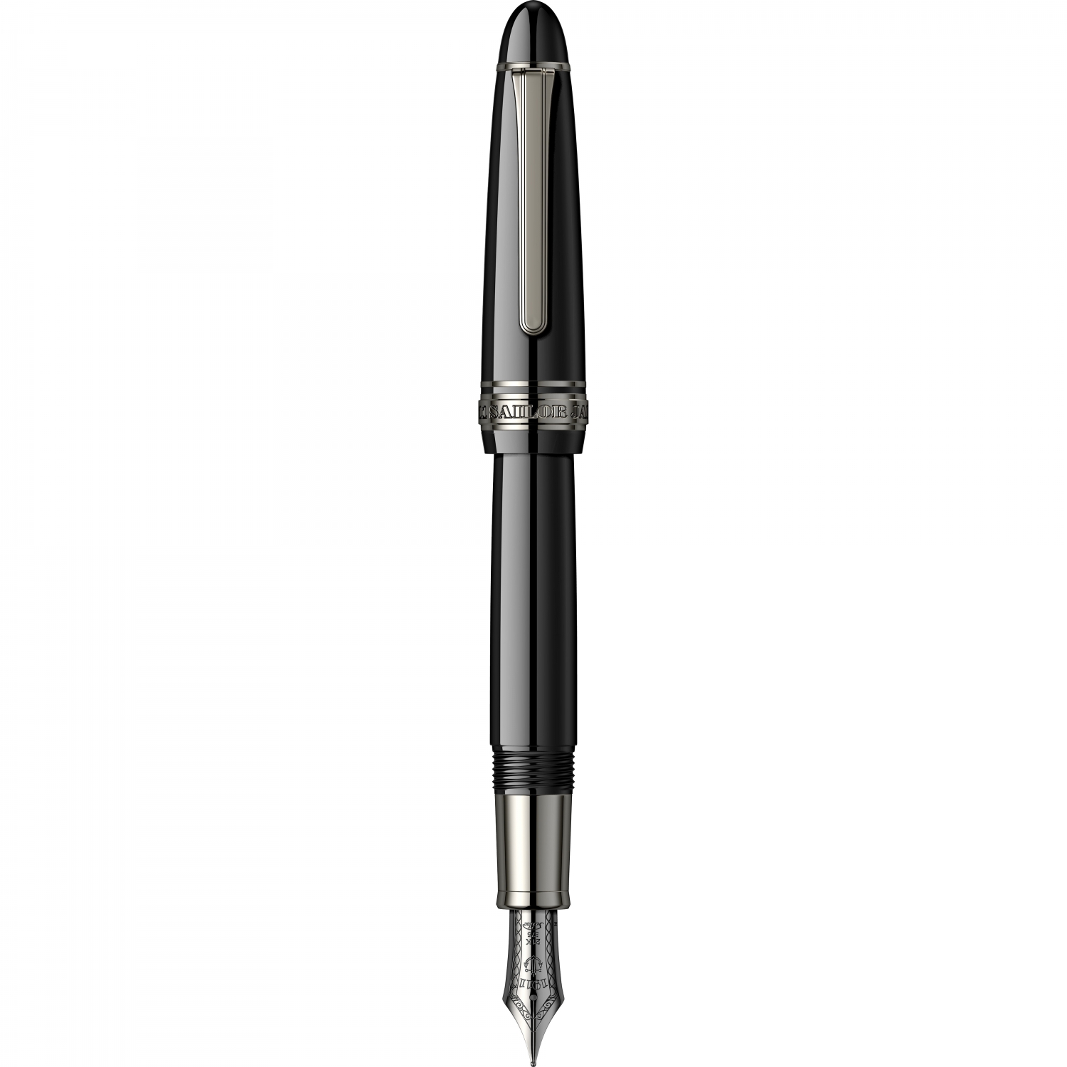 Imagine Produs Stilou Large Size 21k Nib Sailor 1911 Black Luster RUT 0.5 M Nib