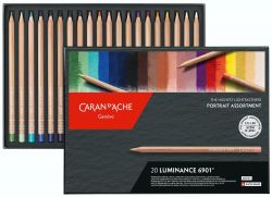Set 20 Creioane Colorate Carandache Luminance 6901 Portrait
