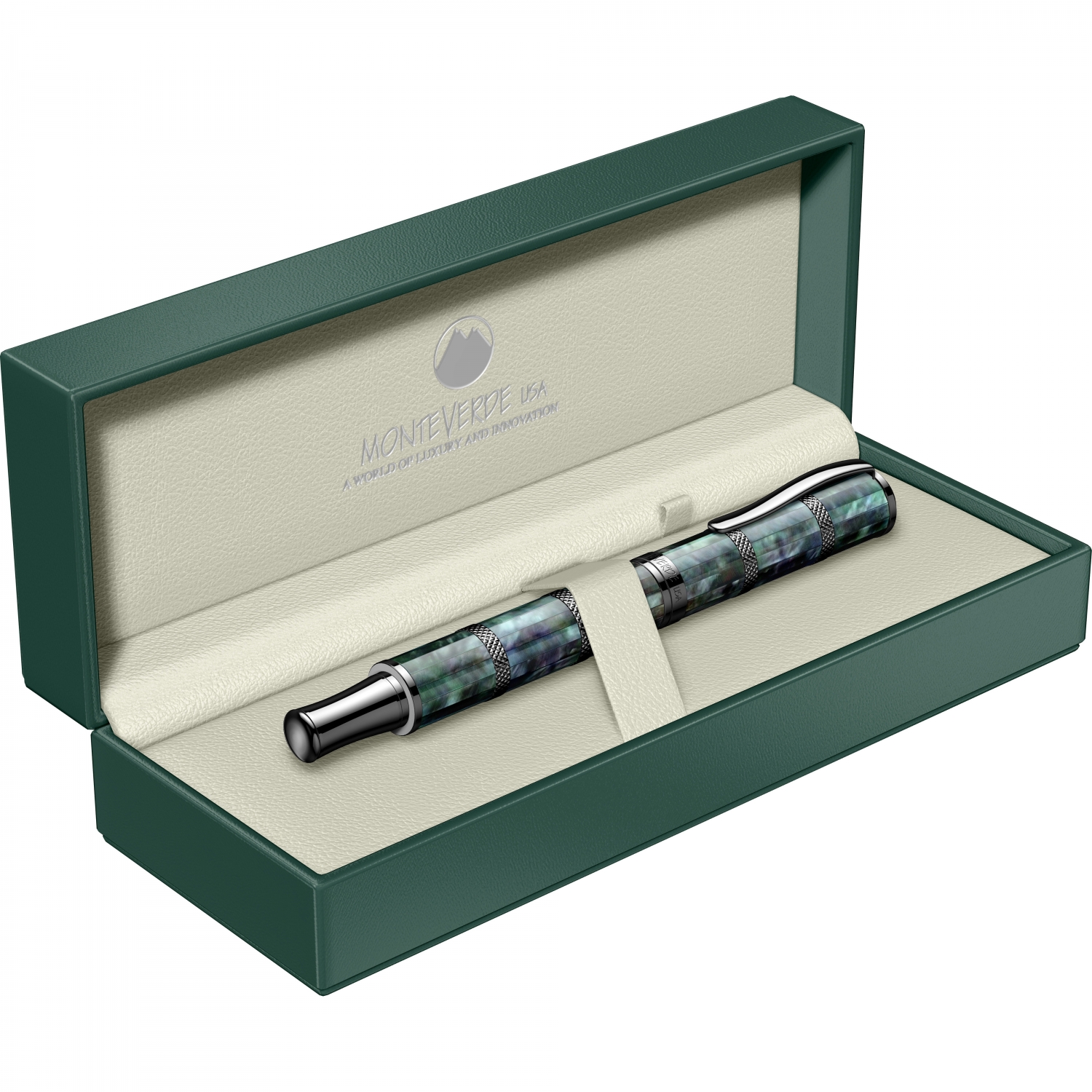 Imagine Produs Stilou Monteverde USA Regatta Sport LE Black Mother of Pearl GMT