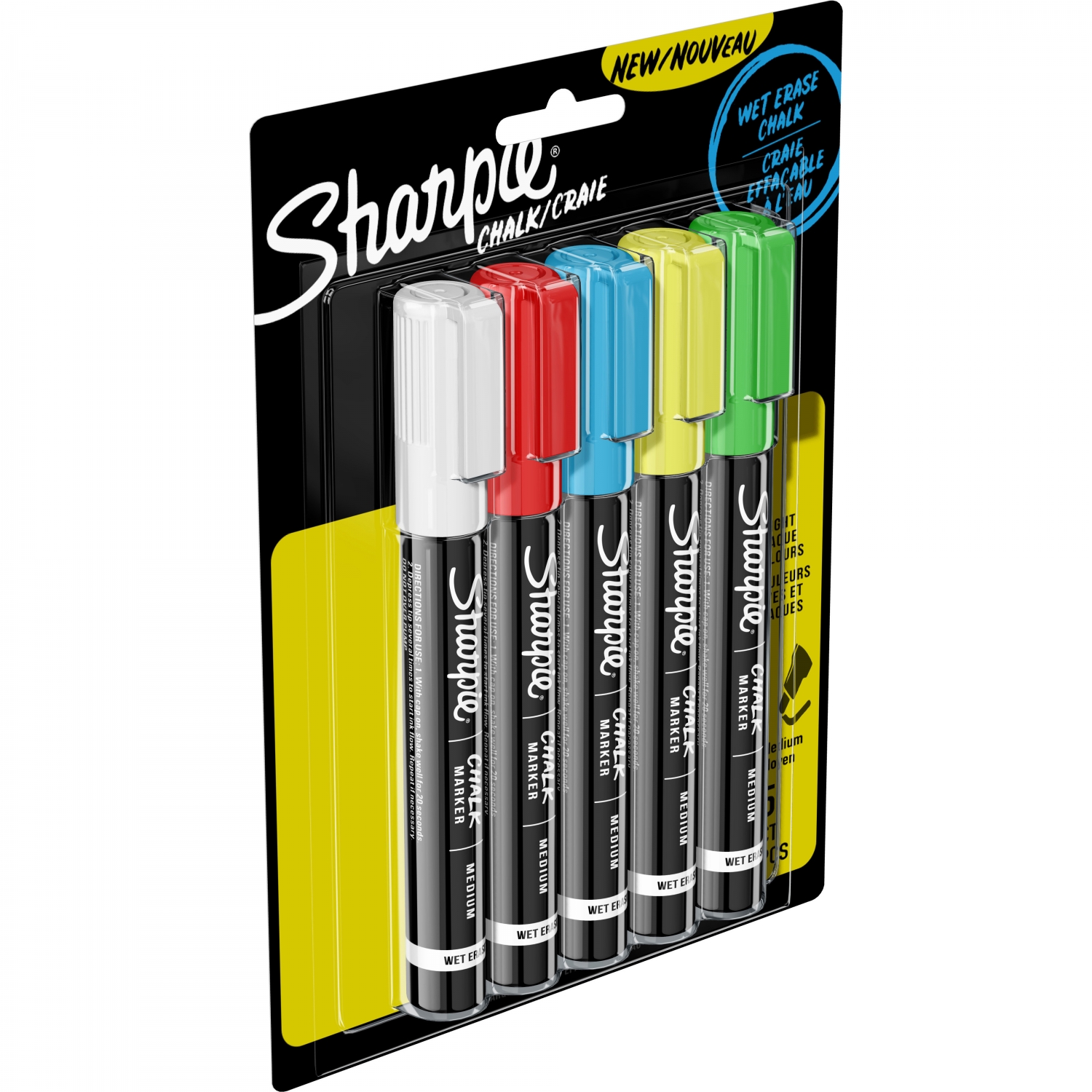 Imagine Produs Set 5 Markere cu Creta Lichida Bullet Sharpie Chalk Medium Point Assorted Colors