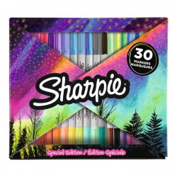 Set 30 Markere Permanente Bullet Sharpie Fine Point Combo Aurora Borealis Assorted Colors