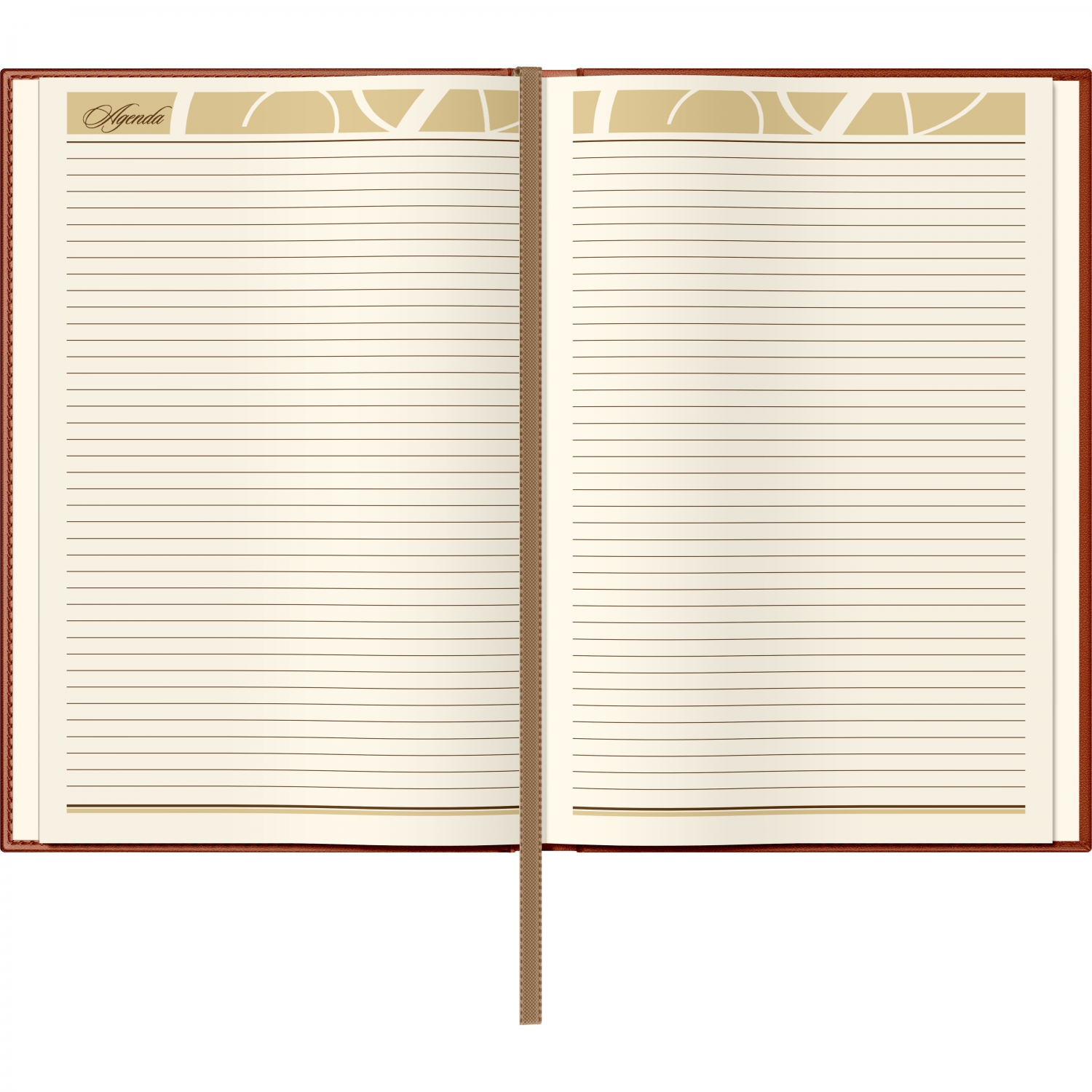 Imagine Produs Agenda Piele B5 Princ Leather Business 930 Model A Cognac Lined - 330 pagini 80 g mp