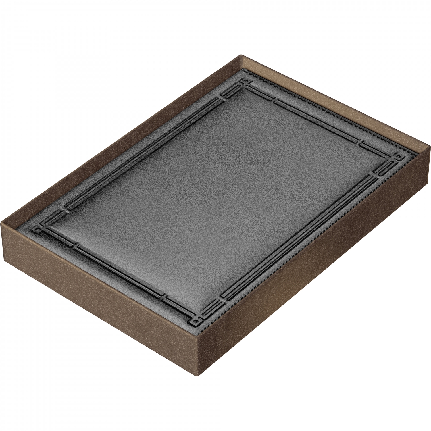 Imagine Produs Agenda Piele B5 Princ Leather Business 930 Model A Gray Lined - 330 pagini 80 g mp