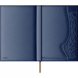 Agenda Piele Princ Leather Business 930 B5 Model D Navy Lined - 330 pagini 80 g/mp