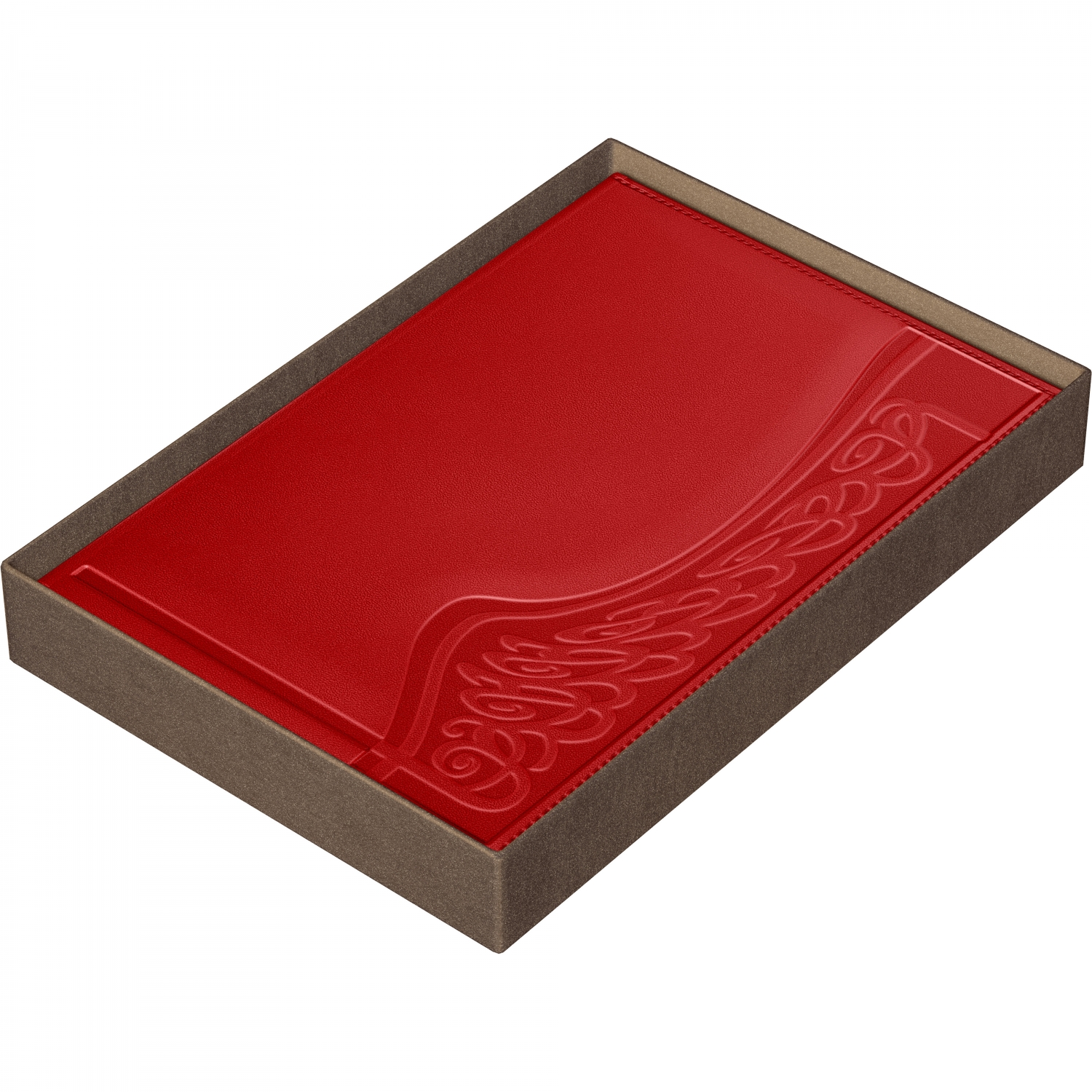 Imagine Produs Agenda Piele B5 Princ Leather Business 930 Model D Red Lined - 330 pagini 80 g mp