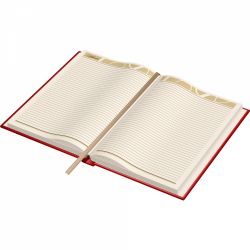 Agenda Piele Princ Leather Business 930 B5 Model D Red Lined - 330 pagini 80 g/mp