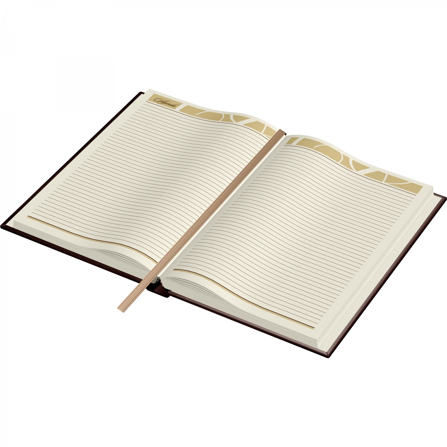 Imagine Produs Agenda Piele B5 Princ Leather Business 930 Model G Brown Lined - 330 pagini 80 g mp