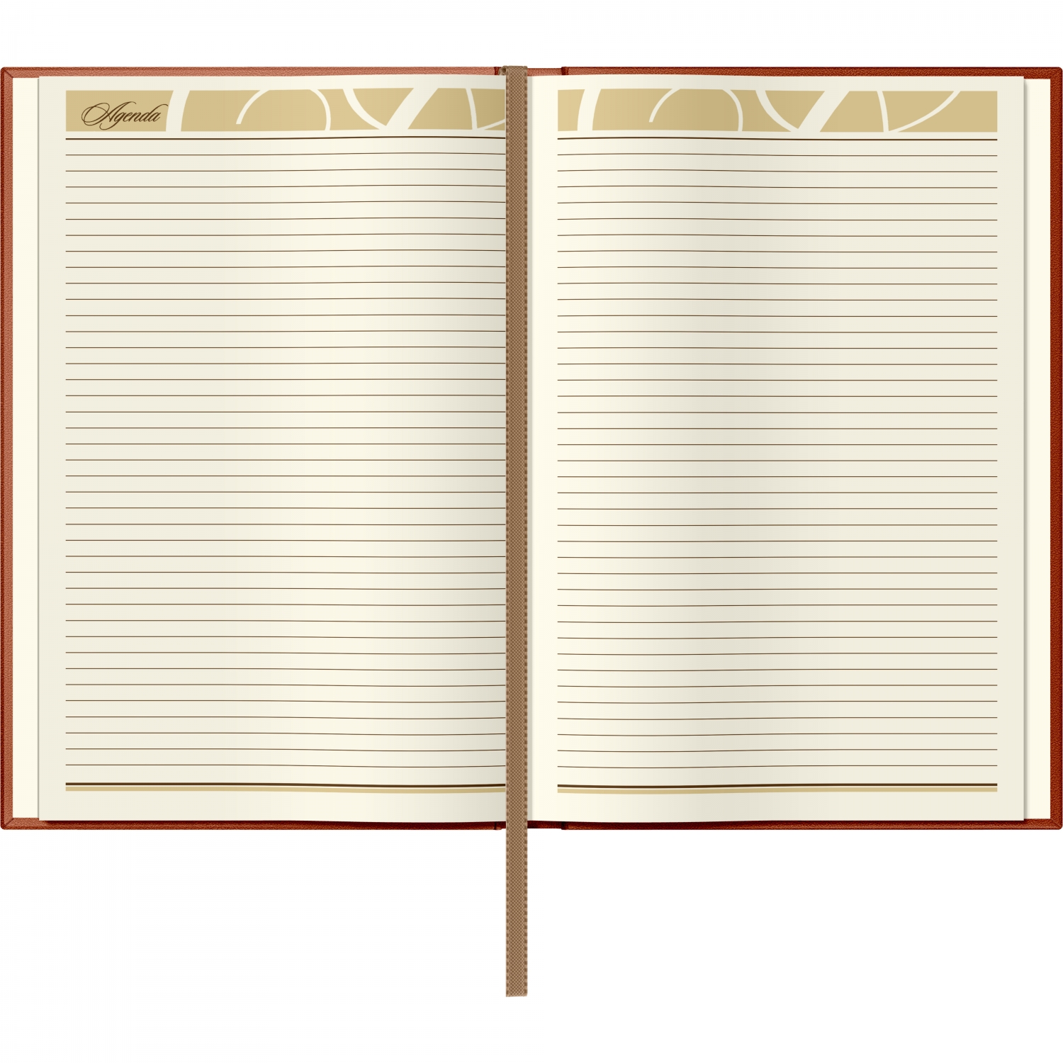 Imagine Produs Agenda Piele B5 Princ Leather Business 930 Model G Cognac Lined - 330 pagini 80 g mp