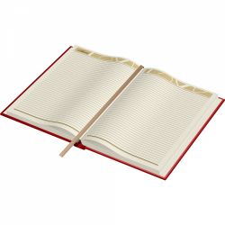 Agenda Piele Princ Leather Business 930 B5 Model G Red Lined - 330 pagini 80 g/mp