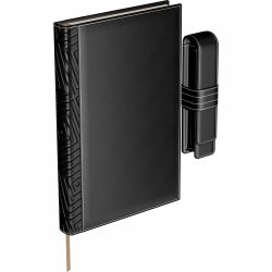 Set Agenda Piele + Pouch Pen Princ Leather Business 885 B5 Black Lined - 170 pagini 80 g/mp