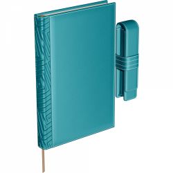 Set Agenda Piele + Pouch Pen Princ Leather Business 885 B5 Turquoise Lined - 170 pagini 80 g/mp