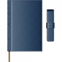 Set Agenda Piele B5 + Pouch Pen Princ Leather Business 885 Navy Lined - 170 pagini 80 g mp