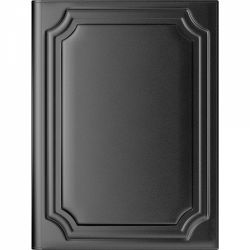 Mapa Piele cu Blocnotes A4 Princ Leather Luxury 937 Model R Black - Cream Graph - 90 pagini 80 g mp