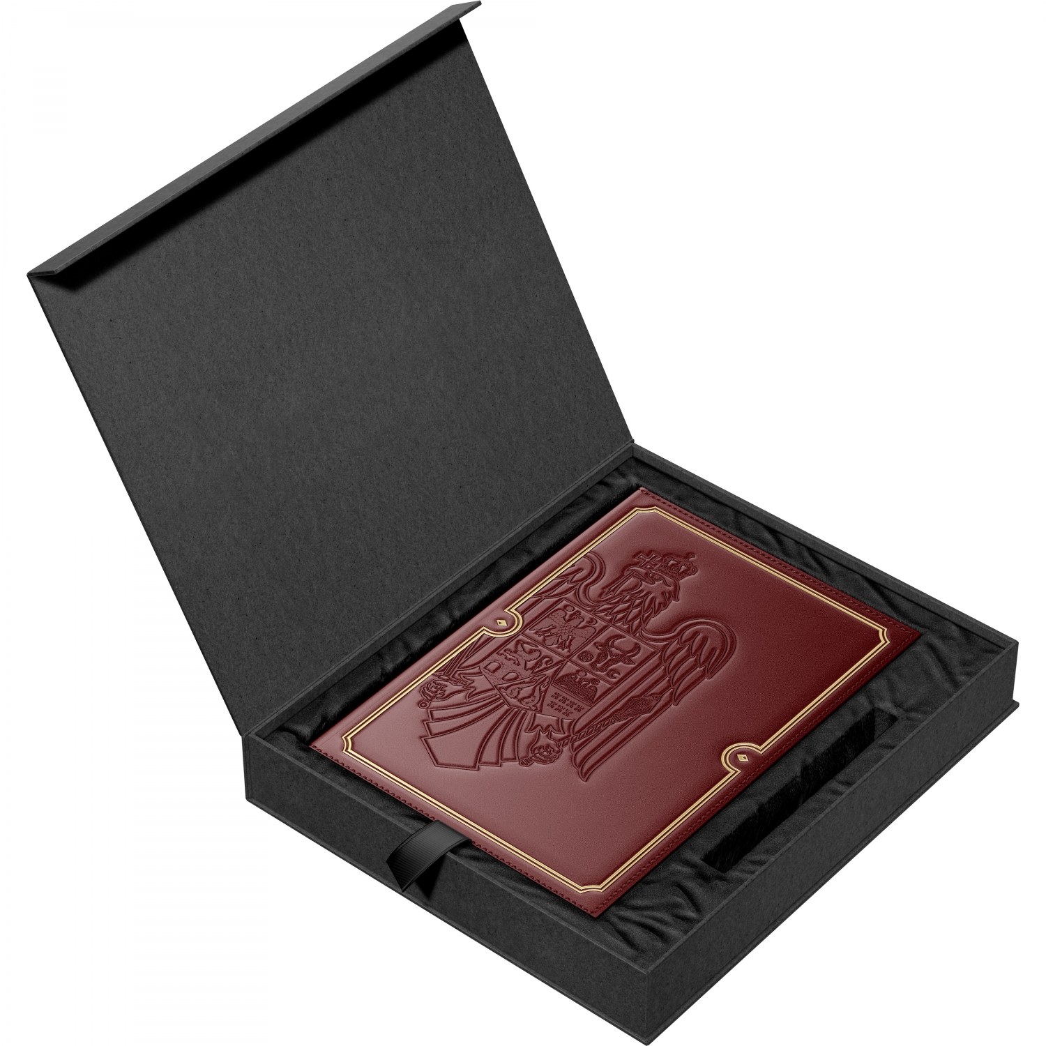 Imagine Produs Agenda Piele B5 in Cutie Cadou Princ Leather Senator 586 Bordeax Lined - 330 pagini 80 g mp