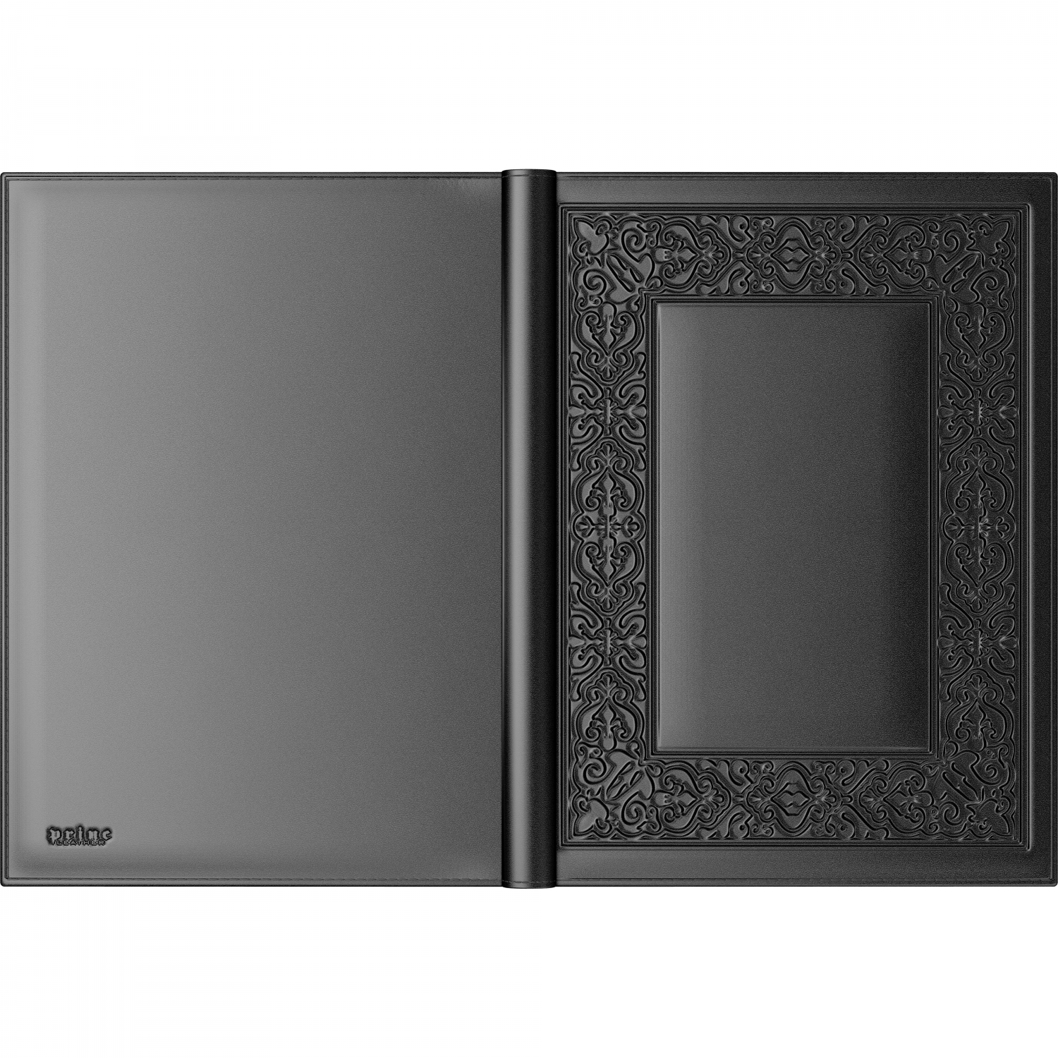 Imagine Produs Mapa Piele cu Blocnotes A4 Princ Leather Luxury 937 Model C Black - Cream Graph - 90 pagini 80 g mp