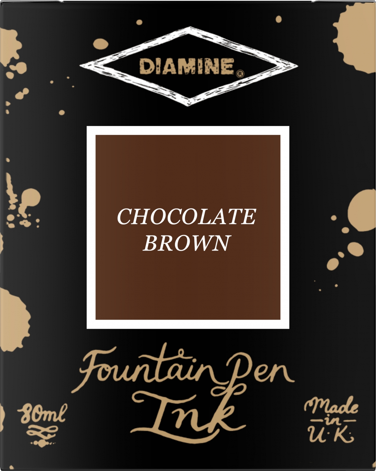 Imagine Produs Calimara Cerneala 80 ml Diamine Standard Chocolate Brown