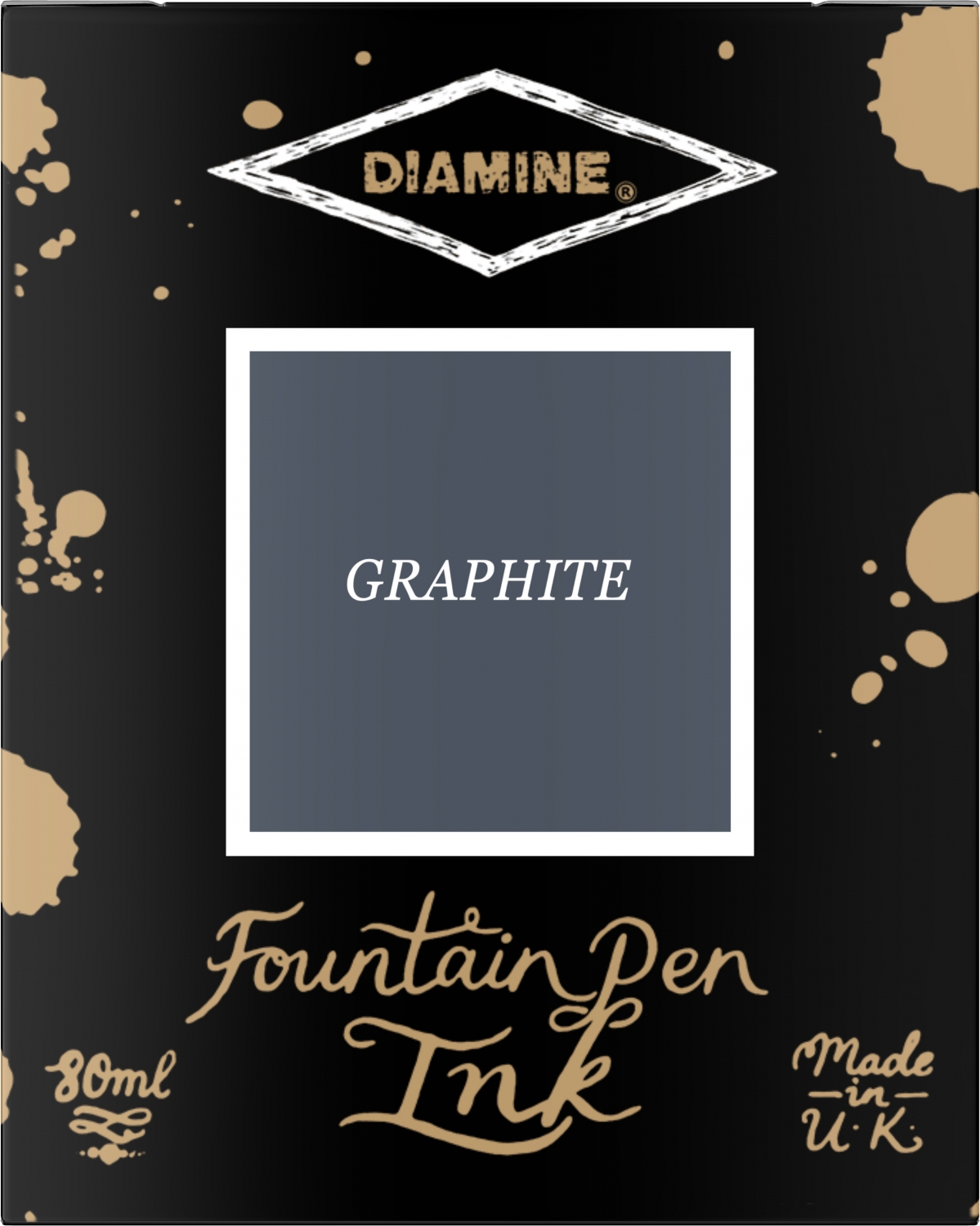 Imagine Produs Calimara Cerneala 80 ml Diamine Standard Graphite