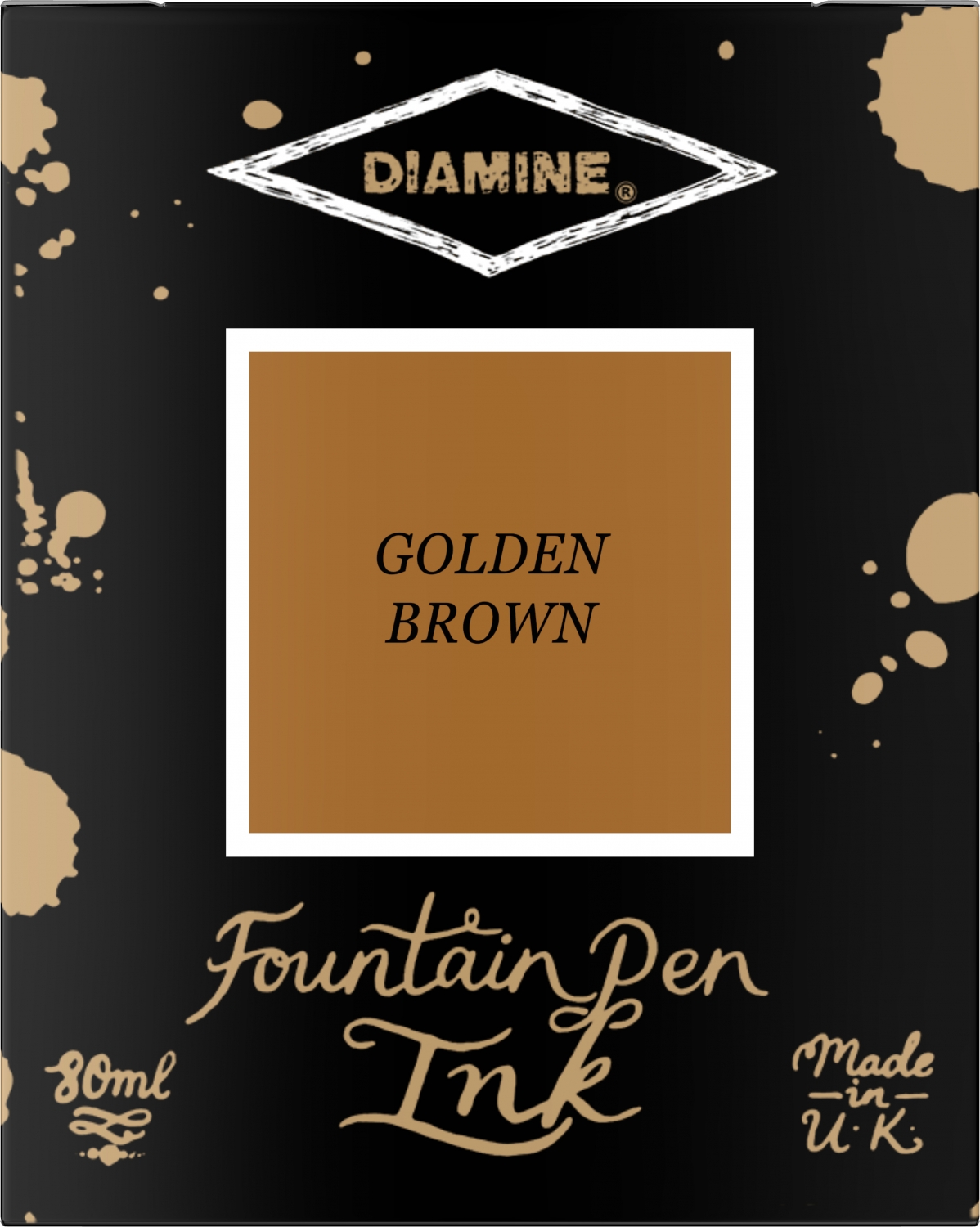 Imagine Produs Calimara Cerneala 80 ml Diamine Standard Golden Brown