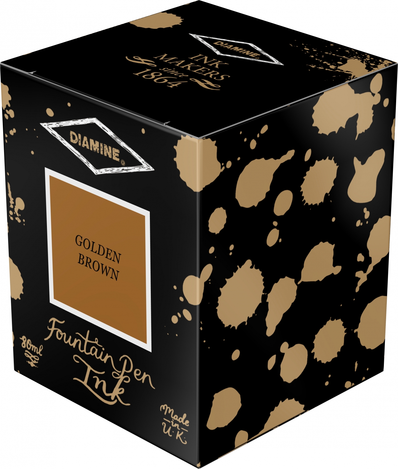 Imagine Produs Calimara Cerneala 80 ml Diamine Standard Golden Brown