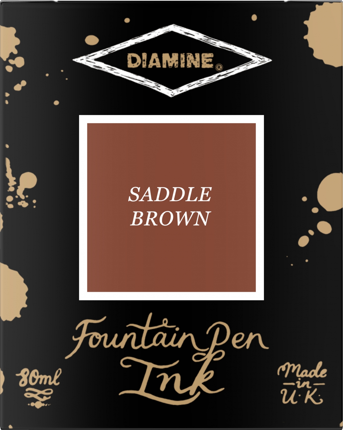 Imagine Produs Calimara Cerneala 80 ml Diamine Standard Saddle Brown