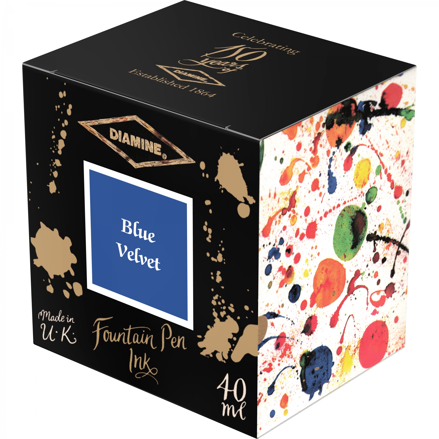 Imagine Produs Calimara Cerneala 40 ml Diamine 150th Anniversary Blue Velvet