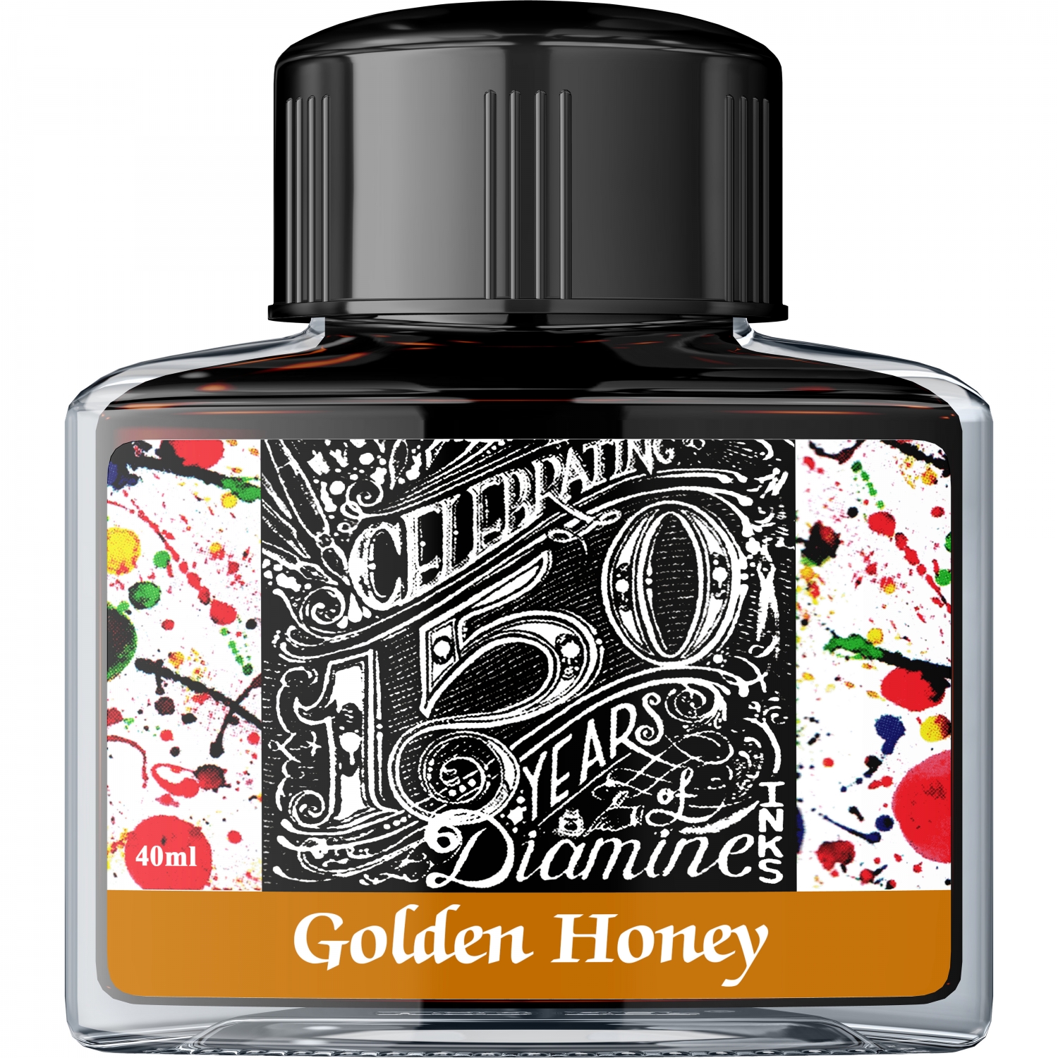 Imagine Produs Calimara Cerneala 40 ml Diamine 150th Anniversary Golden Honey