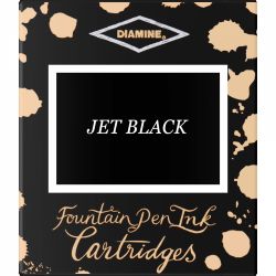Set 6 Cartuse Standard Size International Diamine Standard Jet Black