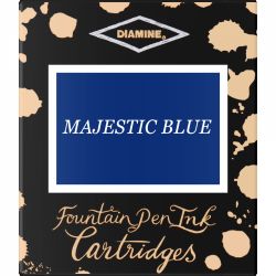 Set 6 Cartuse Standard Size International Diamine Standard Majestic Blue
