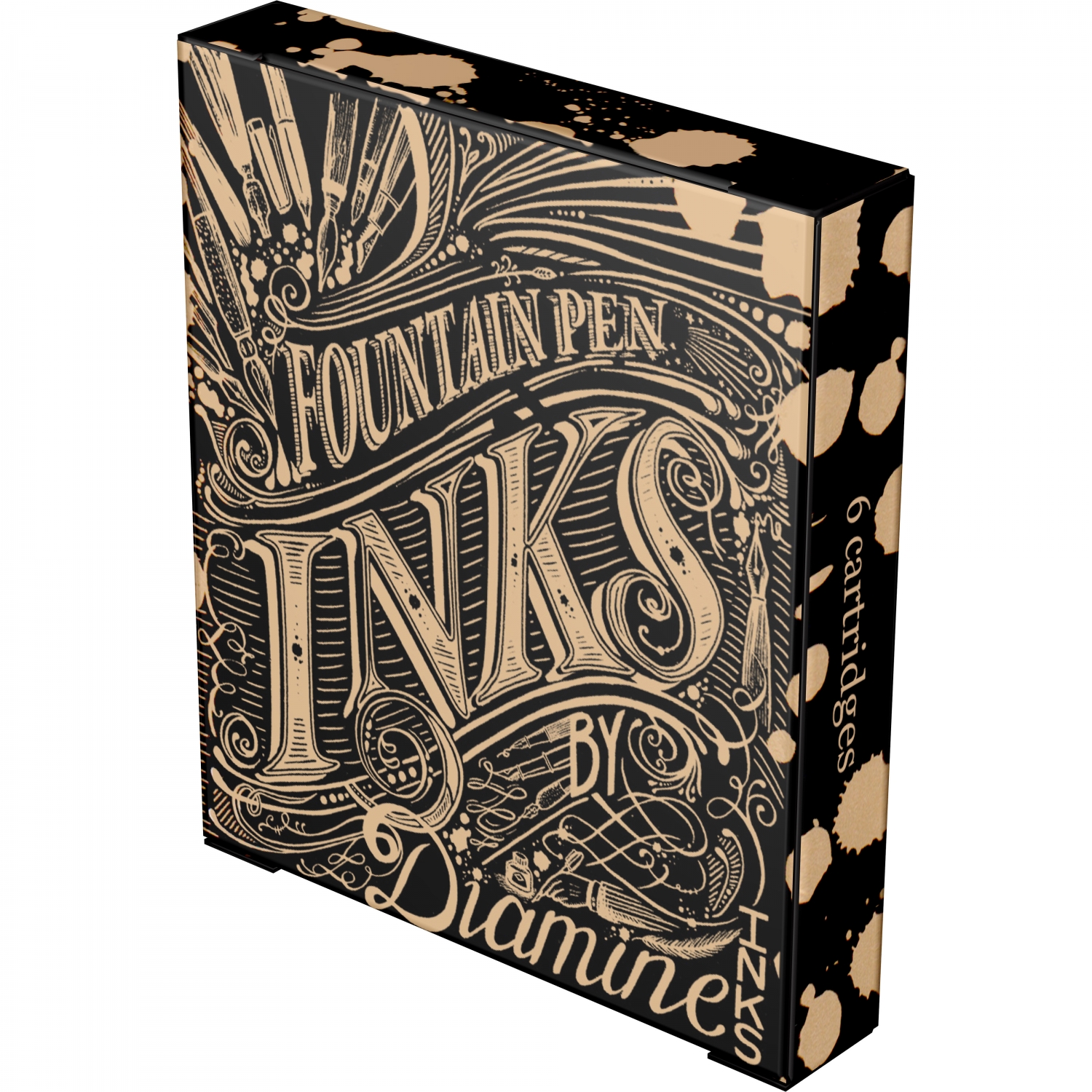 Imagine Produs Set 6 Cartuse Standard Size International Diamine Standard Orange