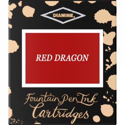 Set 6 Cartuse Standard Size International Diamine Standard Red Dragon