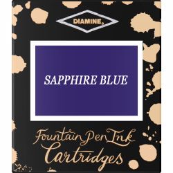 Set 6 Cartuse Standard Size International Diamine Standard Sapphire Blue